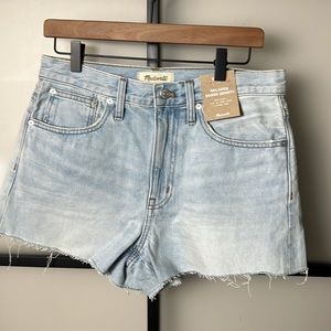 NWT Madewell Relaxed Denim Shorts Size 27